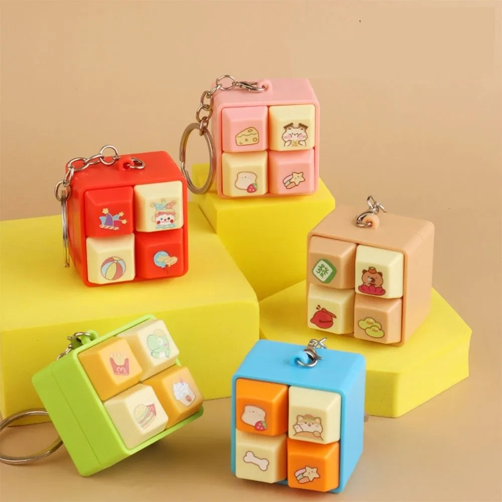 Capybara Fidget Keychain – Light-Up Keyboard Button Toy