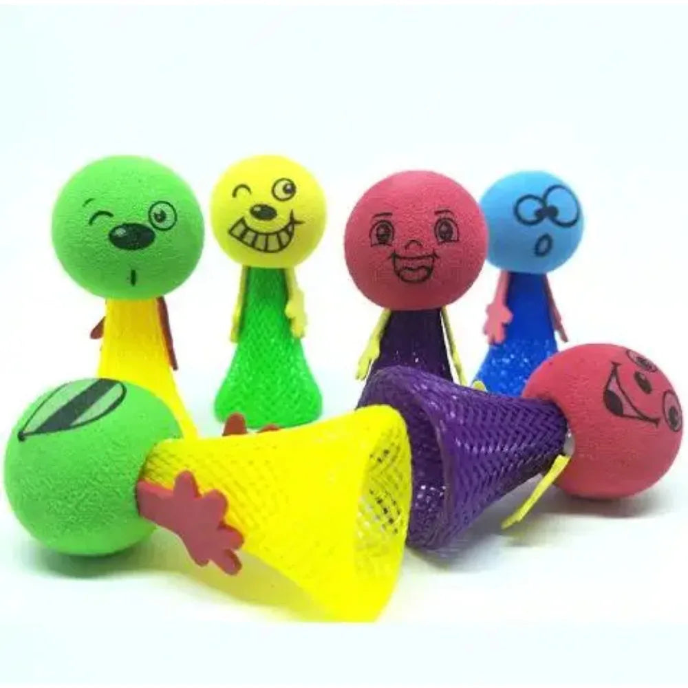 10Pcs Kids Plastic Doll Funny Toy Children Toys Random Multicolor Kids Baby Creative Gift Jump Bounce Elf Party Birthday Fly Man
