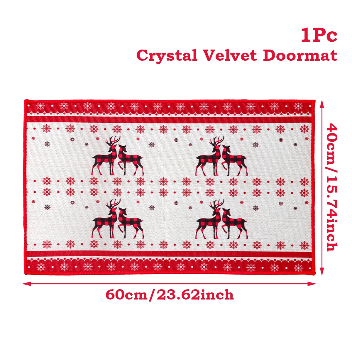 Christmas Door Mat Santa Claus Merry Christmas Home Decor
