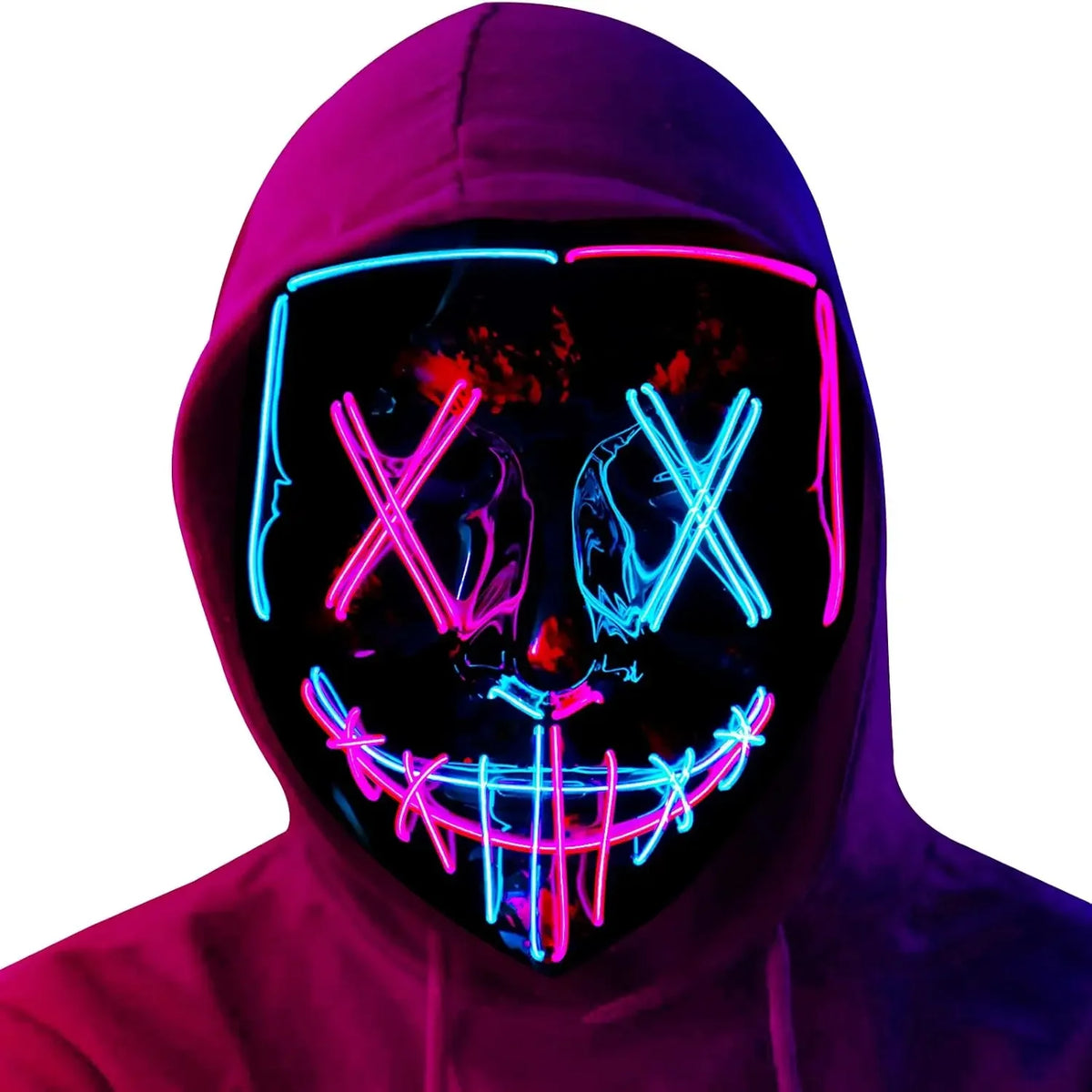 LED Halloween Mask – Light-Up Scary Mask for Costume Parties