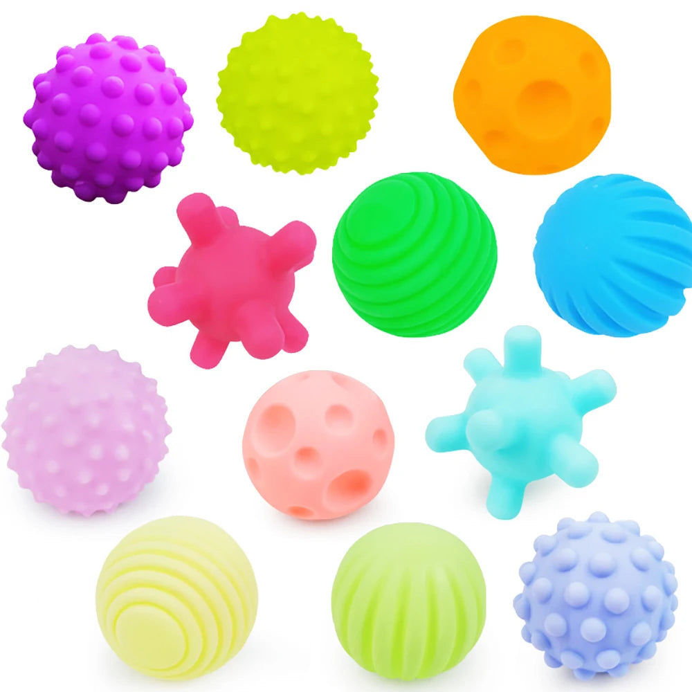 Textured Sensory Balls – 6-Piece Baby Touch Ball Set