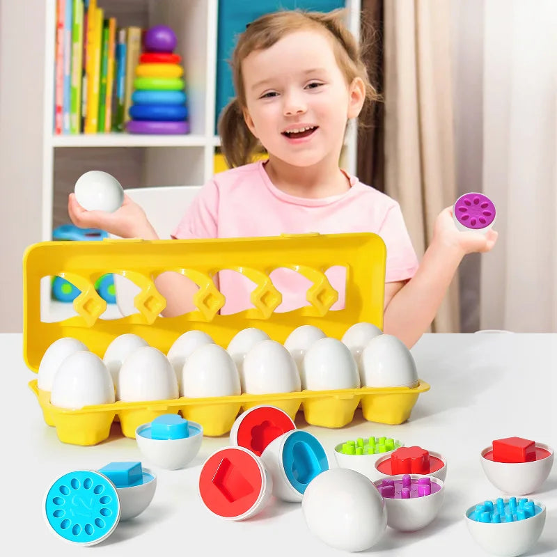 Egg Shape Matching Toy – Color and Shape Learning Puzzle