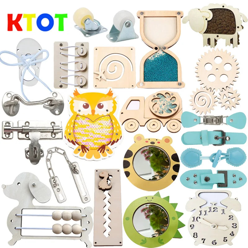 Busy Board Accessories – Montessori DIY Activity Parts
