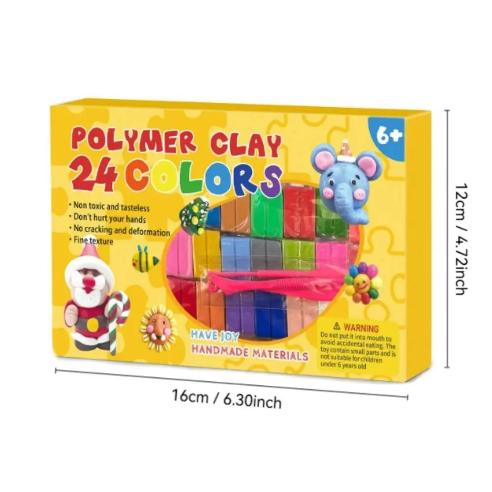 Polymer Clay Kit for Kids & Adults, 24 or 32 Color Modeling Set