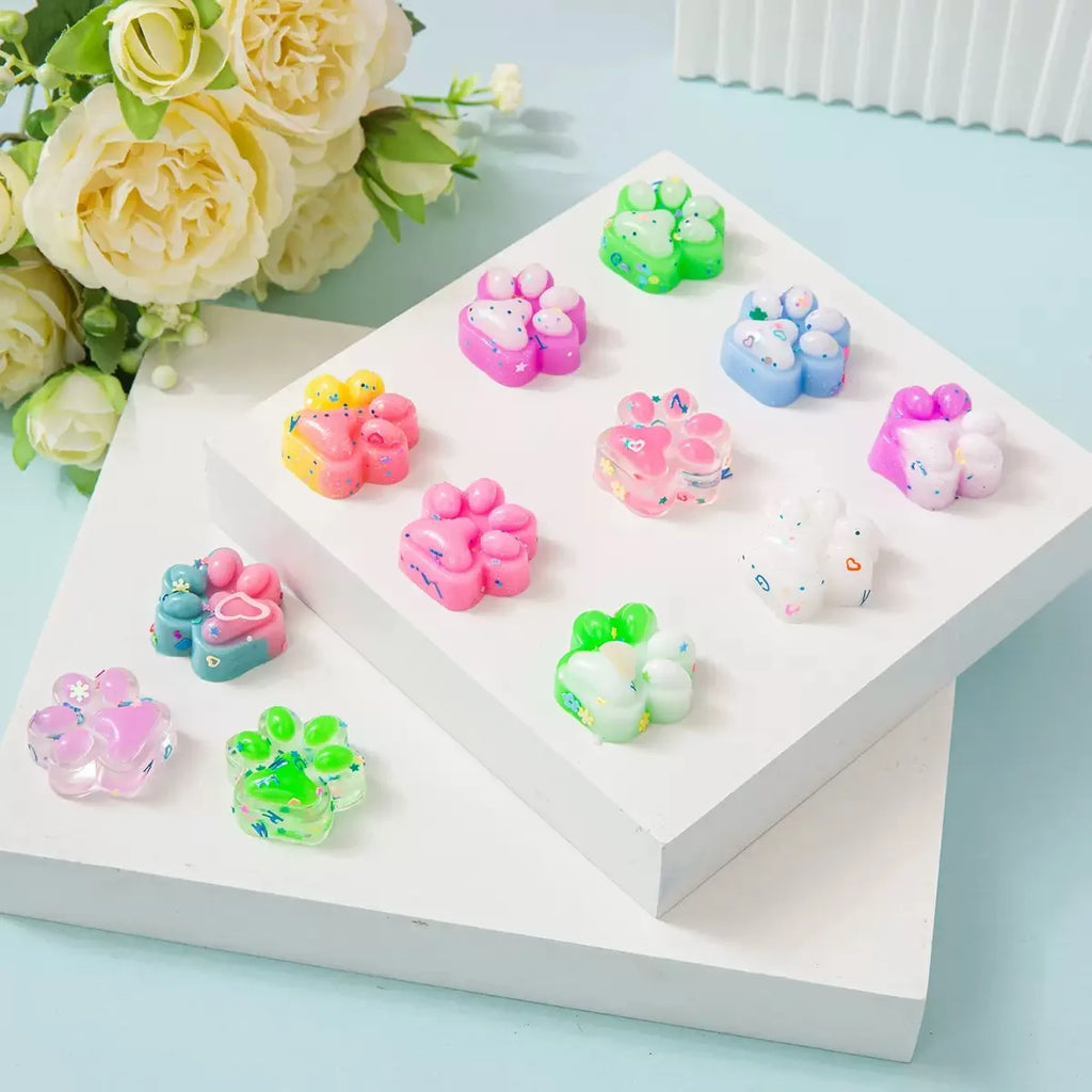 Mini Cat Paw Squishy Toys – 10-Piece Party Pack