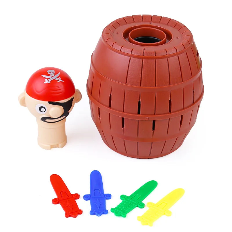 Pirate Barrel Pop-Up Game, Interactive Sword Surprise Toy