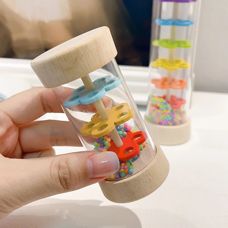 Wooden Rain Stick for Kids – Musical Rain Maker Toy