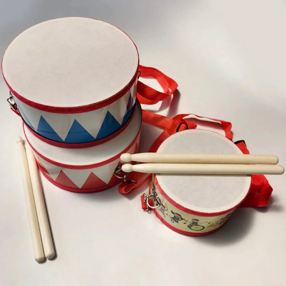 Wooden Kids Drum – 8-Inch Educational Percussion Instrument