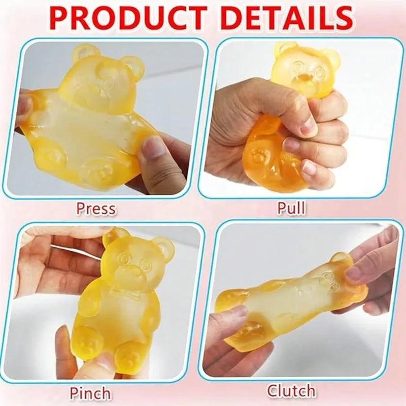 Gummy Bear Fidget Toy – Soft TPR Squeeze Sensory Toy