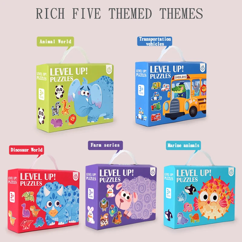 Educational Animal Puzzle Kids Jigsaw Shape Matching Toy
