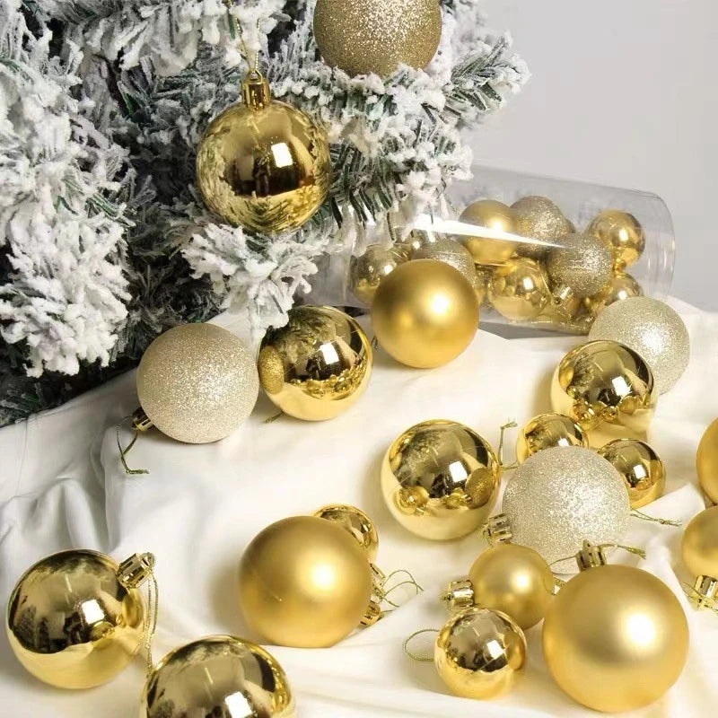 Christmas Ball Ornaments 24/36 Pcs Christmas Tree Decoration Set