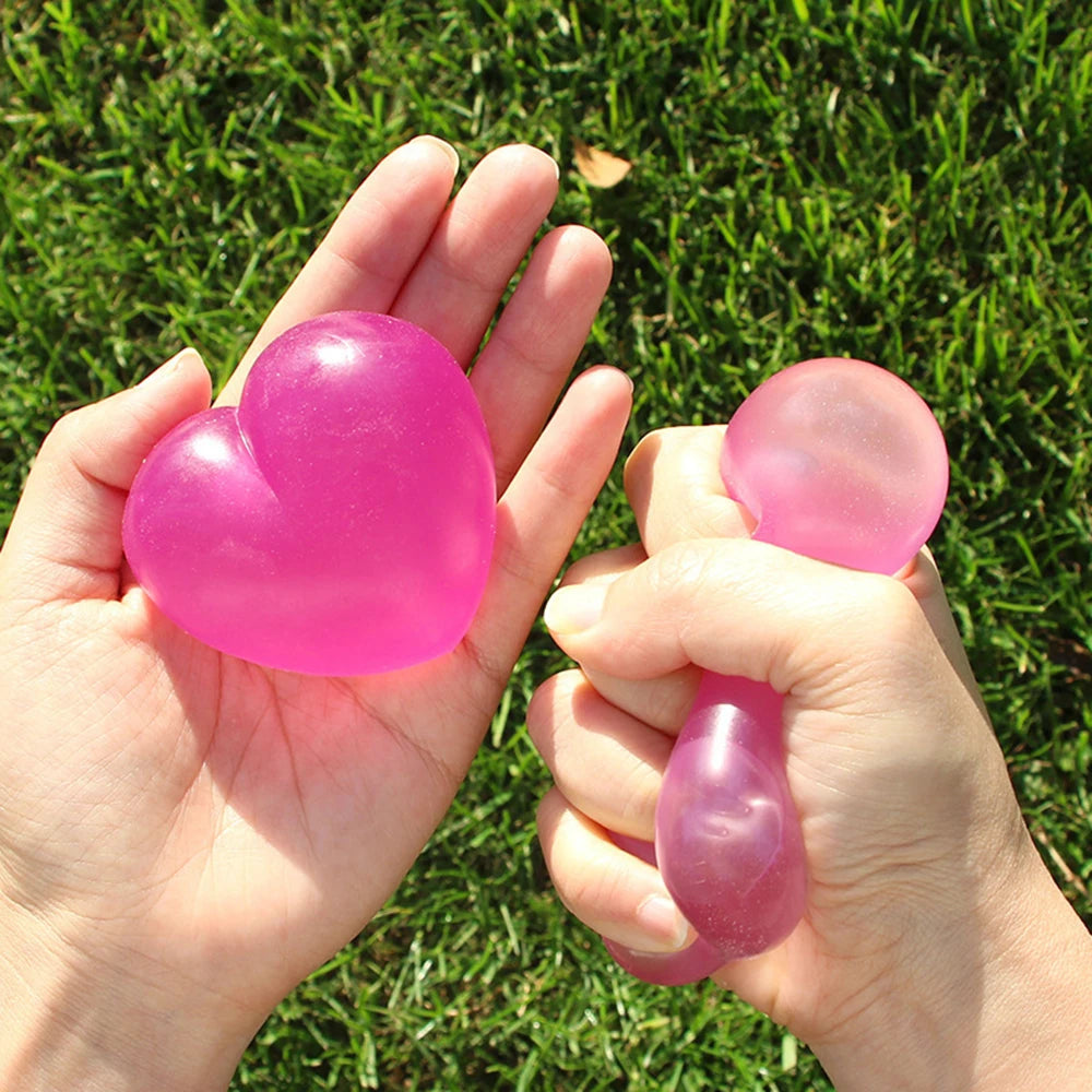 Color Changing Heart Squishy Toy – Slow-Rebound Fidget