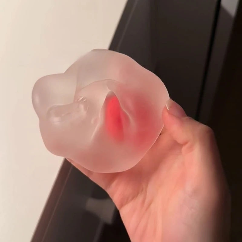 Strawberry Mochi Squishy Toy – Slow-Rebound Stress Relief