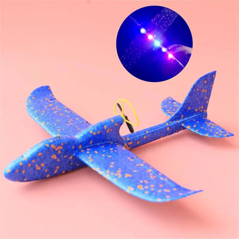 Electric Foam Airplane Glider – LED Flying Toy