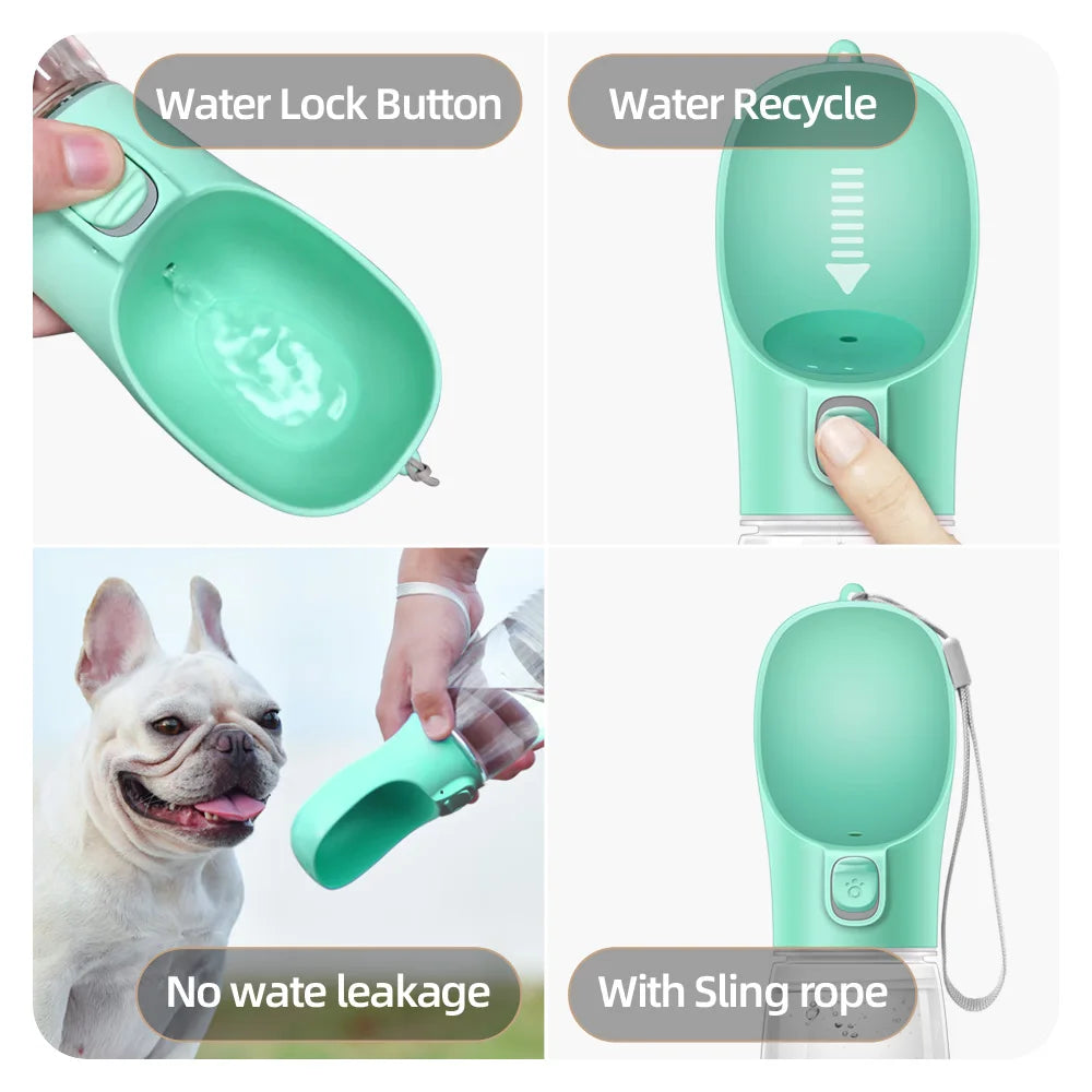 Portable Dog Water Bottle – Travel Dispenser for Pets