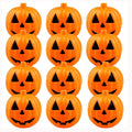 12/24PC Halloween Pumpkin Bucket Storage Box Kids Birthday Party Halloween Day of The Dead Party Favors Decoration Candy Filling