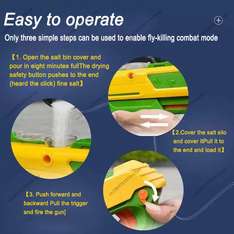 Salt-Powered Insect Control Gun – Plastic Design