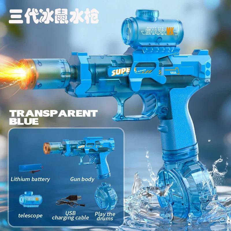 Electric Water Gun Automatic Recoil Water Blaster