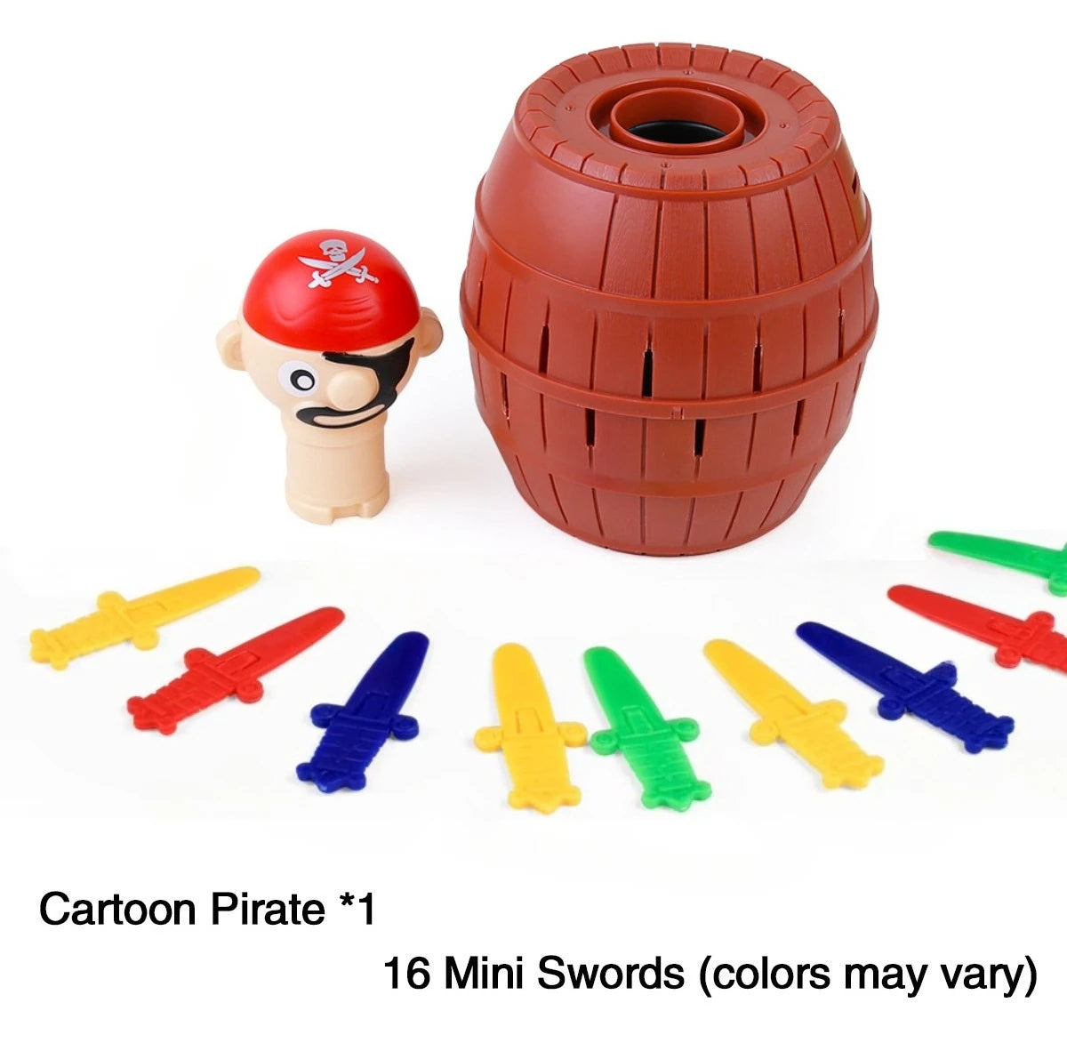 Pirate Barrel Pop-Up Game, Interactive Sword Surprise Toy