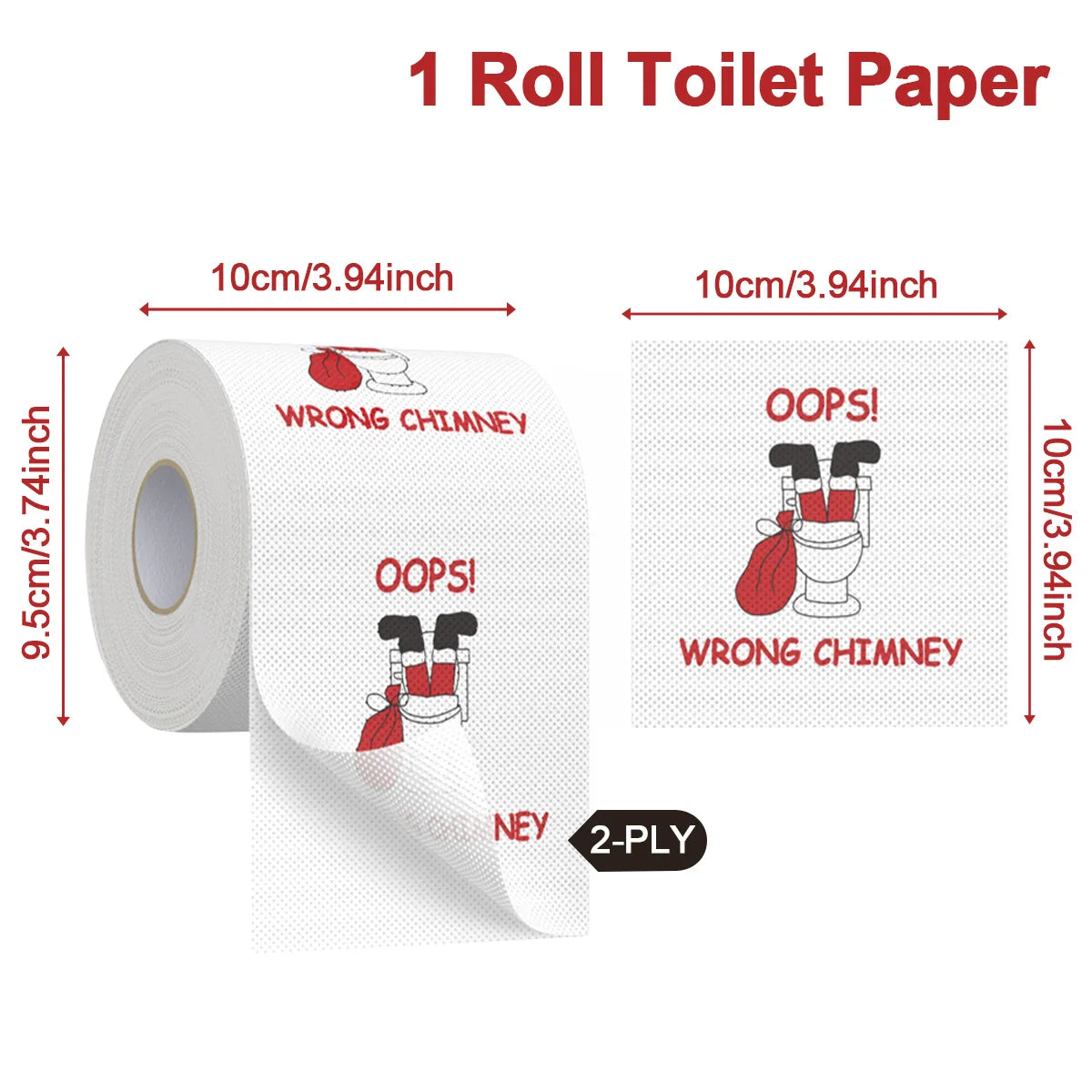 Christmas Toilet Paper Holiday Bathroom Decoration