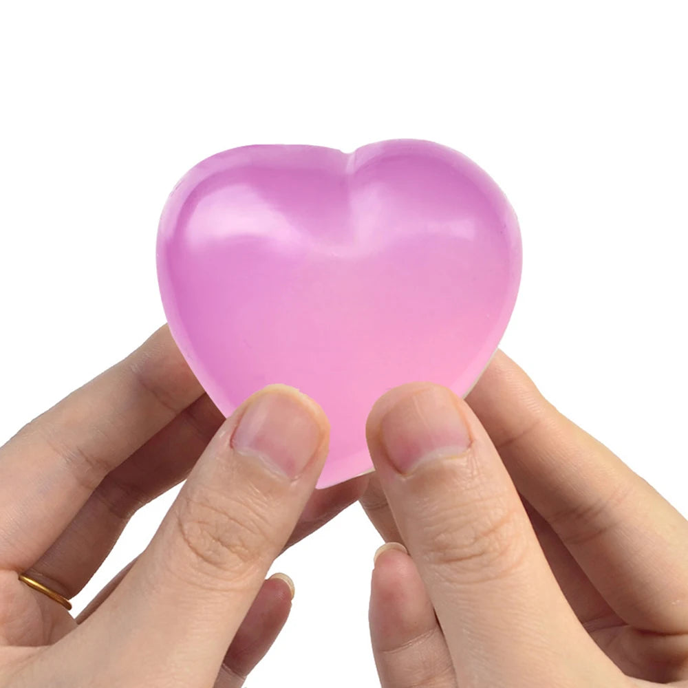 Color Changing Heart Squishy Toy – Slow-Rebound Fidget