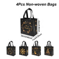Christmas Gift Bags 4 Pcs Santa Holiday Party Favor Bags