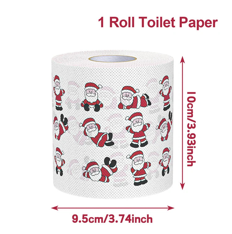 Christmas Toilet Paper Holiday Bathroom Decoration