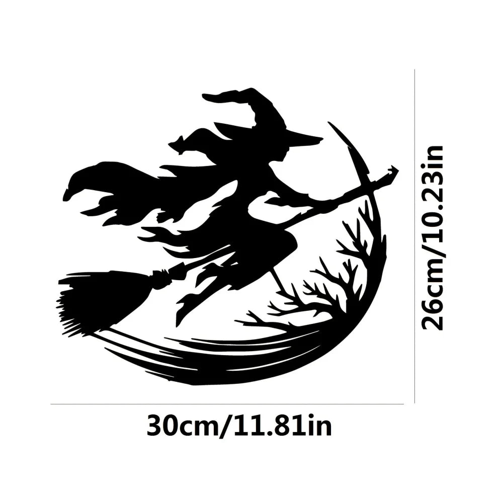 Halloween Metal Trick-or-Treat Sign with Pumpkin Monster Design