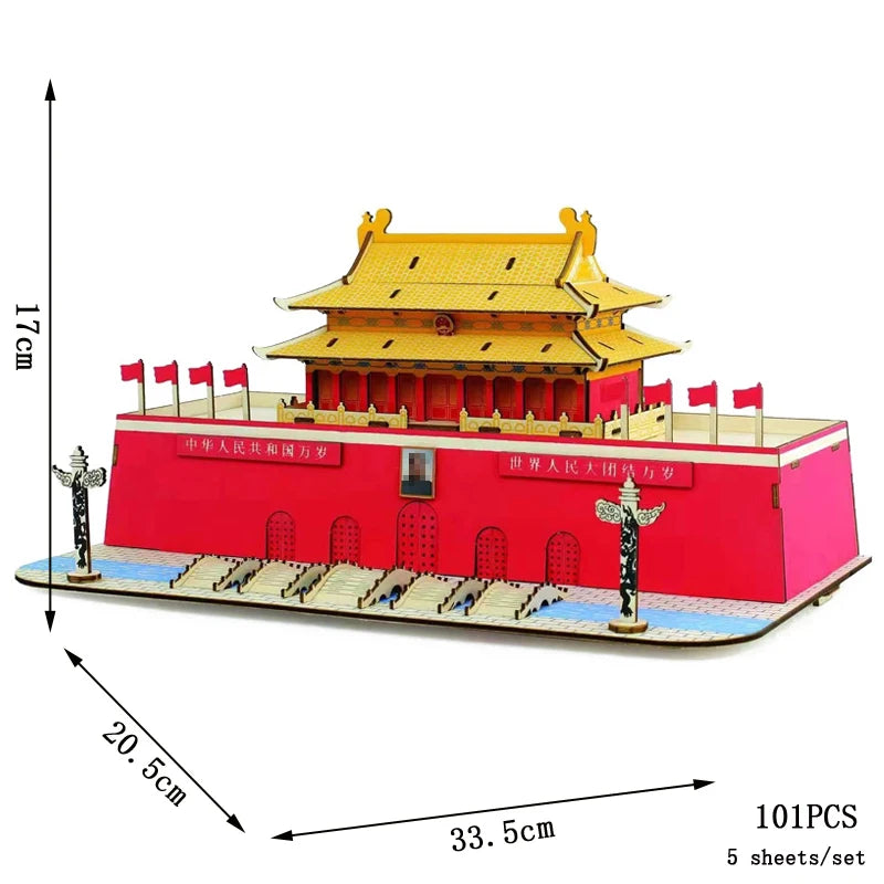 3D Wooden Puzzle DIY Vehicle Model Building Kit