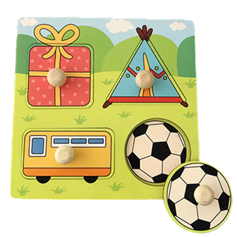 Montessori Wooden Puzzle Educational Shape Matching Toy