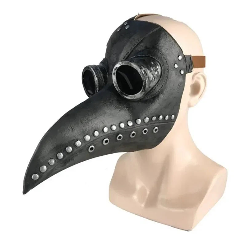 Plague Doctor Mask – Black Steampunk Halloween Costume