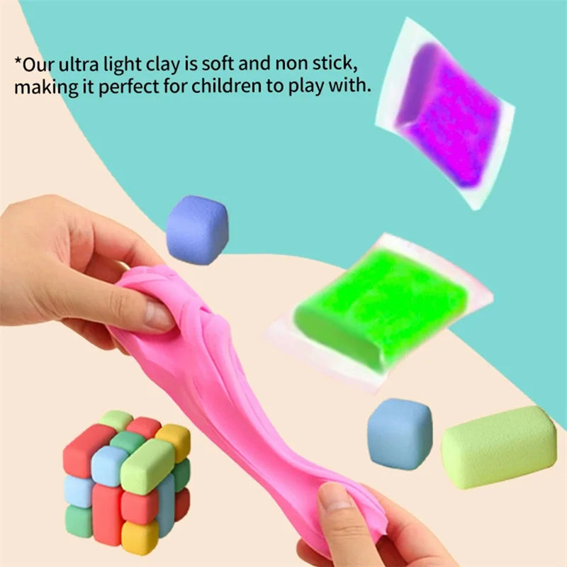 Air Dry Clay Set for Kids with Sculpting Tools, 12–36 Colors