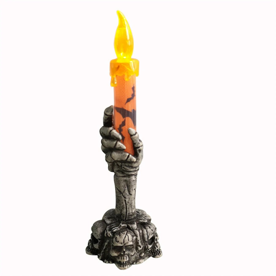Halloween Skeleton Hand LED Candle Decoration