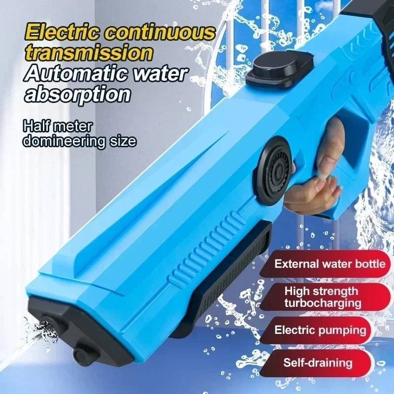Automatic Electric Water Gun – Rechargeable Outdoor Water Blaster