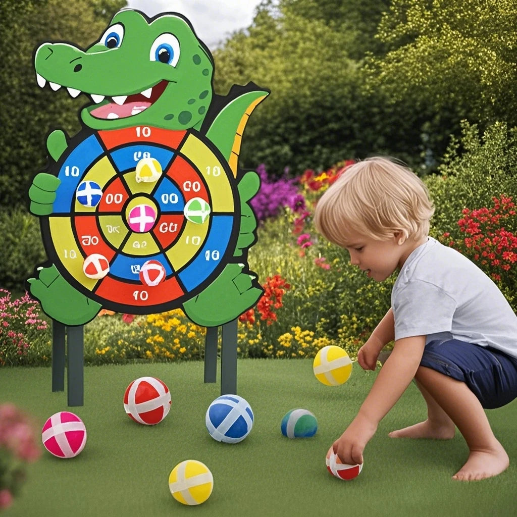 Educational Games Dart Board Kids Toy Stickey Ball Dart Indoor Sports Child Montessori Games for Children Gifts baby Toys