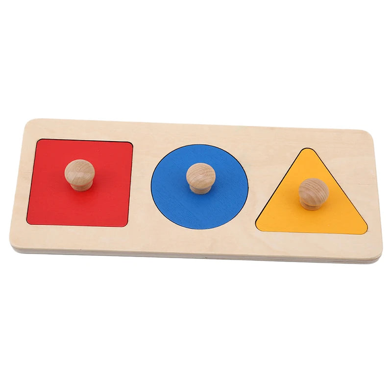 Montessori Sorting Puzzle Wooden Geometric Shape Learning Toy