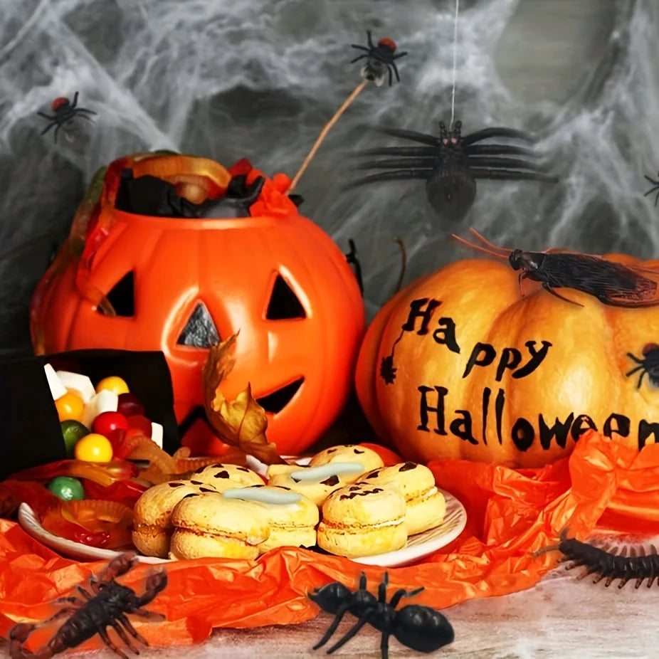 50-Piece Fake Cockroach Prank Set for Halloween & Parties
