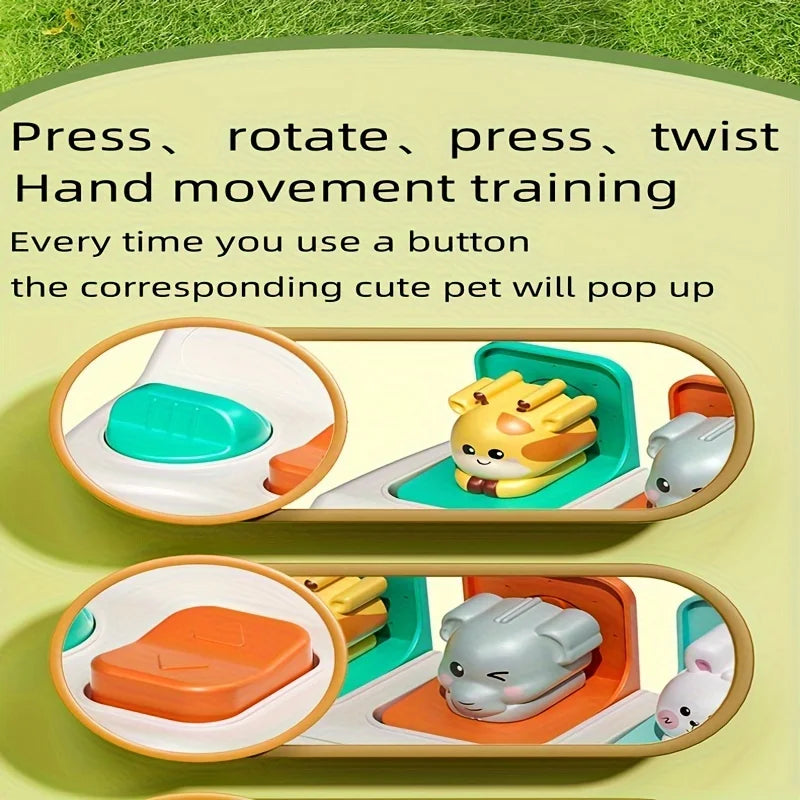 Pop Up Animal Toy – Montessori Interactive Learning Box