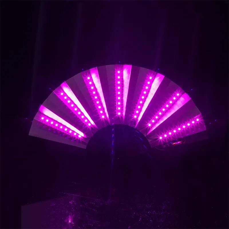 Folding LED Party Fan for Raves, Festivals & Dance Shows