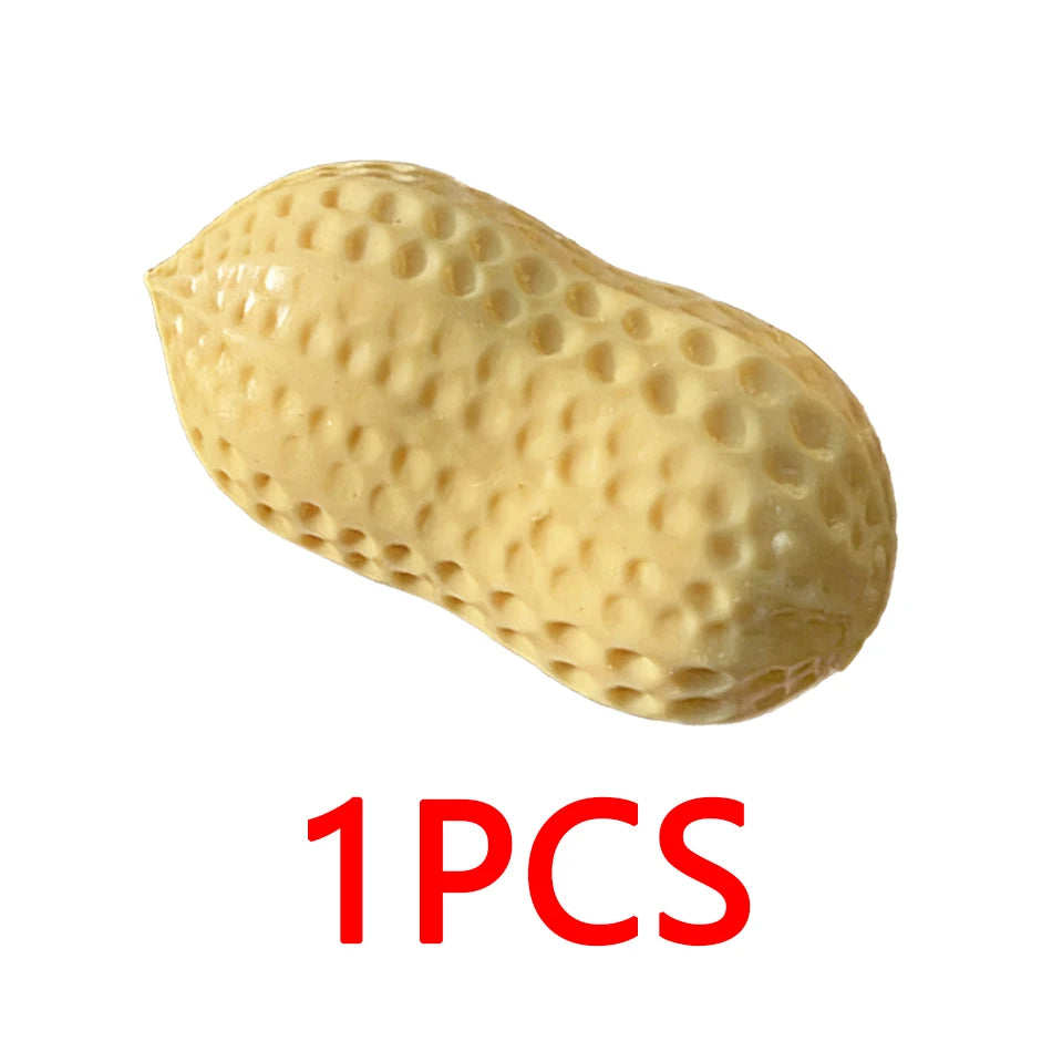 Peanut Squishy Stress Ball 2 Styles Food Fidget Toy