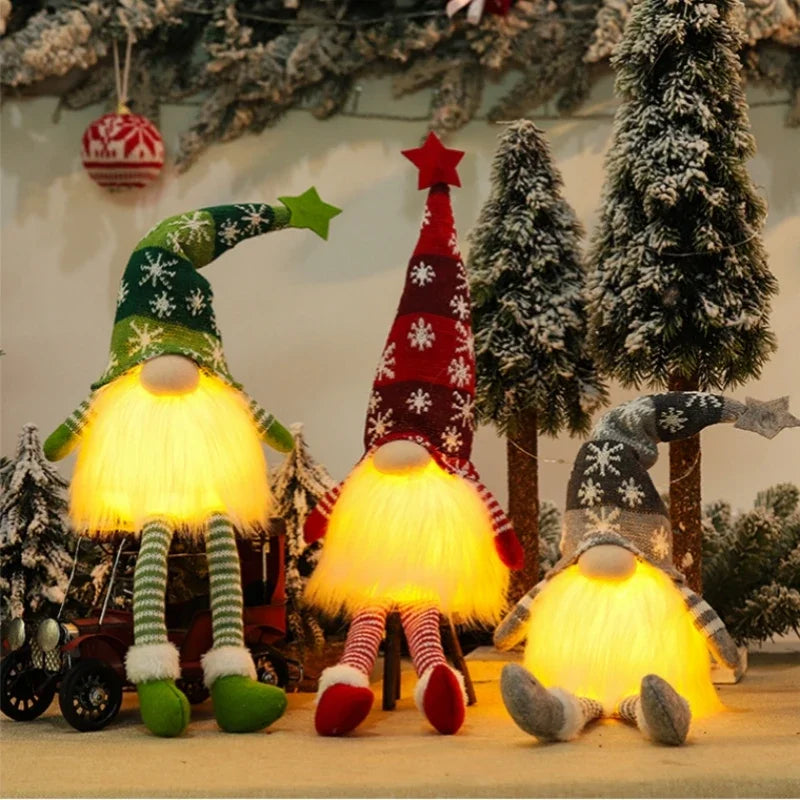 Christmas Gnome Night Light LED Holiday Decoration