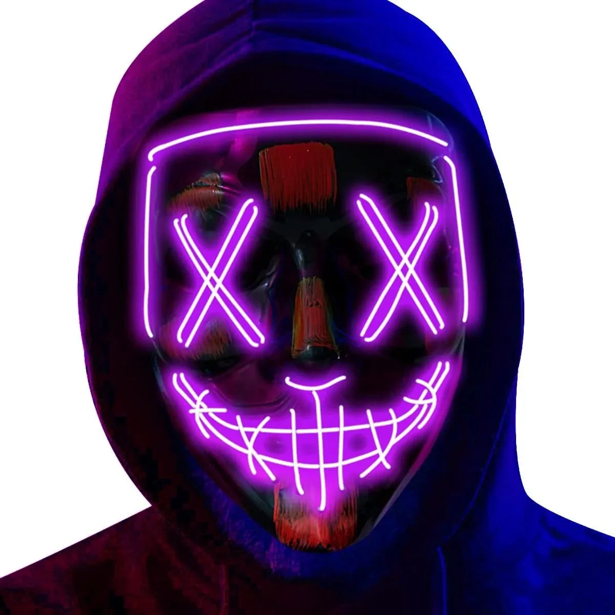 LED Halloween Mask – Light-Up Scary Mask for Costume Parties