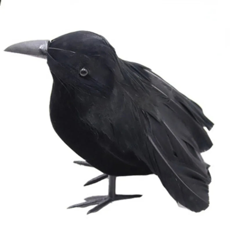 Realistic Halloween Crows – Set of 6 Decorations
