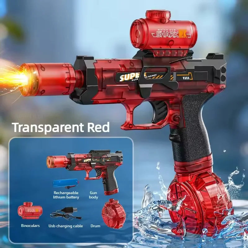 Electric LED Water Gun 400ml Automatic Water Blaster