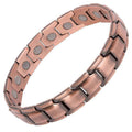 Fashionable Retro Style Cross-shaped Full Magnetic Copper Bracelet, Dark Ghost Magnetic Stone Bracelet, Halloween/Christmas Jewe