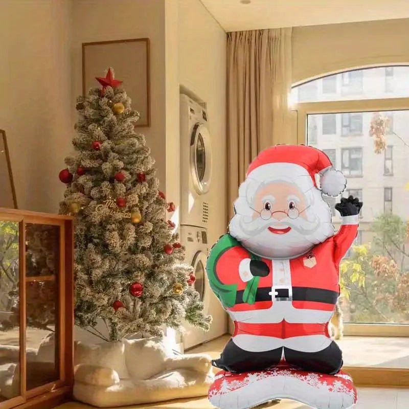 Standing Santa Foil Balloon Christmas Party Decoration 1/2 Pcs