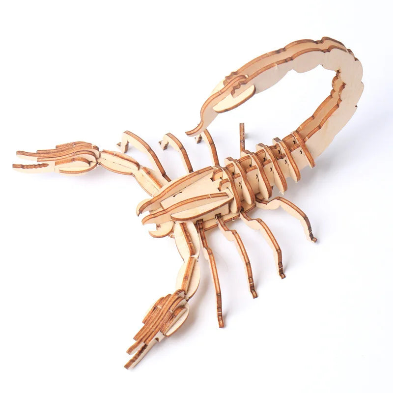 3D Insect Puzzle Wooden Educational Assembly Model for Kids