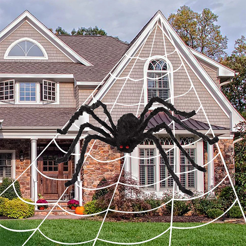 Giant Black Spider Halloween Decoration for Yard & Haunted House