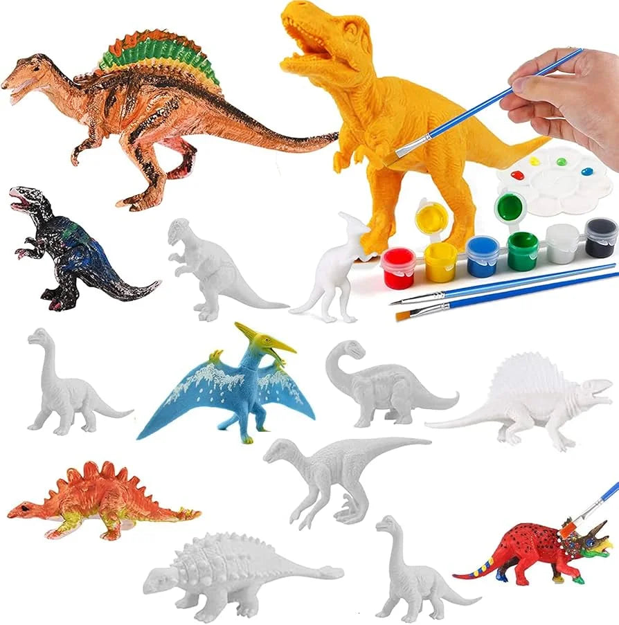 DIY Dinosaur Painting Kit – 3D Figures & Paint Set