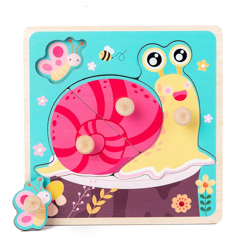 Montessori Wooden Puzzle Educational Shape Matching Toy